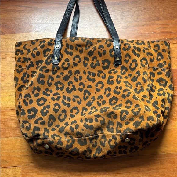 J. Crew Leopard Print Tote Bag - Picture 9 of 11